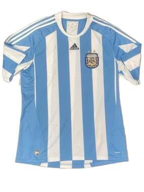 Adidas Argentina 2010-2011 Home Soccer Jersey ClimaCool Vintage Football Shirt